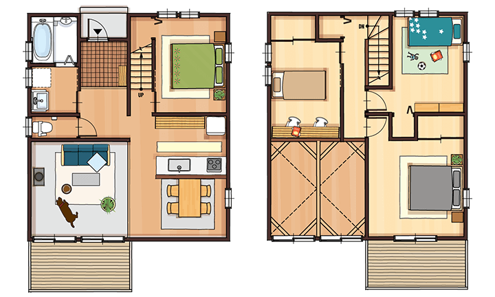 栃木県宇都宮市の住宅会社といえばNEXT HAUS DESIGNの間取り01