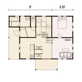 宇都宮市でスキップフロアといえばNEXT HAUS DESIGNのプラン04