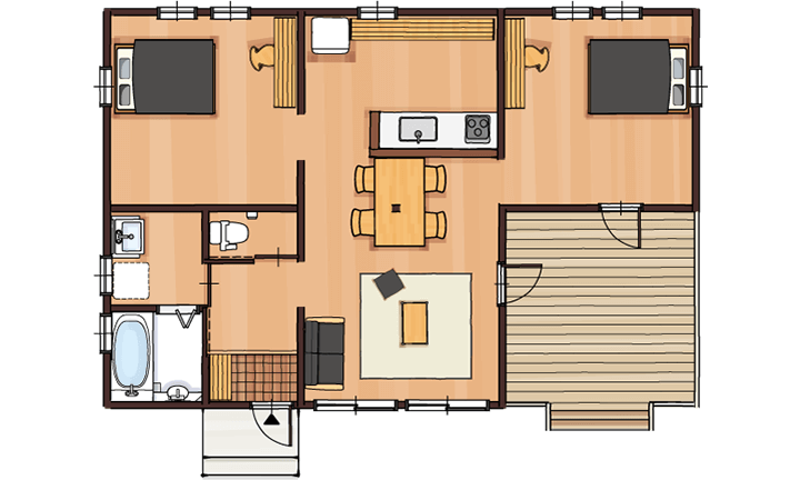 栃木県宇都宮市でCOVACOを建てるならNEXT HAUS DESIGNの間取り01