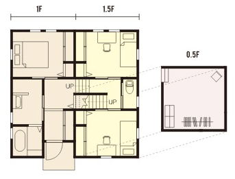 栃木県で注文住宅といえばNEXT HAUS DESIGNのMiMiのプラン04