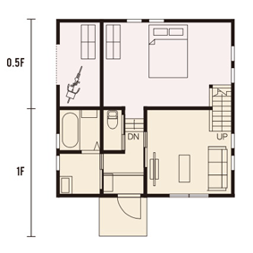 宇都宮市での注文住宅NEXT HAUS DESIGNのRのプラン01