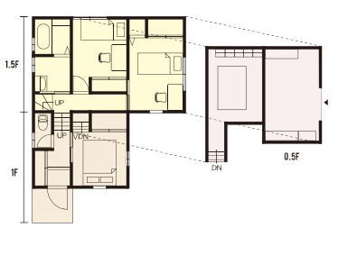 栃木県の工務店が建てるNEXT HAUS DESIGNのX-CREWSのプラン05