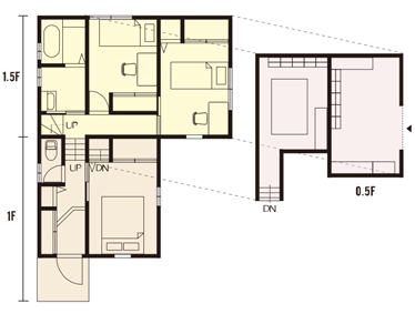 栃木県の工務店が建てるNEXT HAUS DESIGNのX-CREWSのプラン09